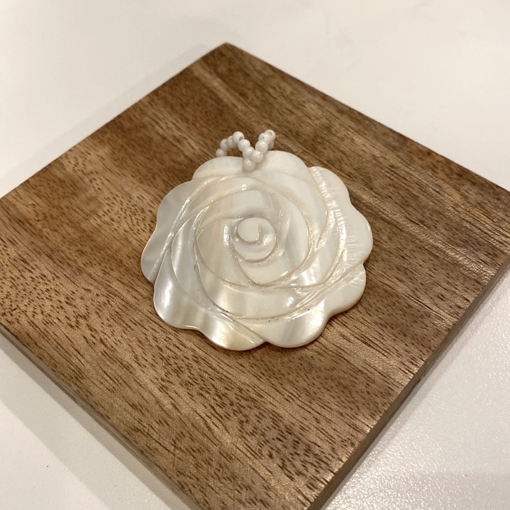 2 for $12 * Mother of Pearl Rose Pendant